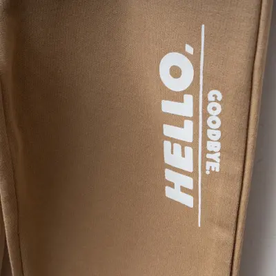 Bebolly Hello Baskılı Erkek Çocuk 2li Takım Sütlü Kahve - 6