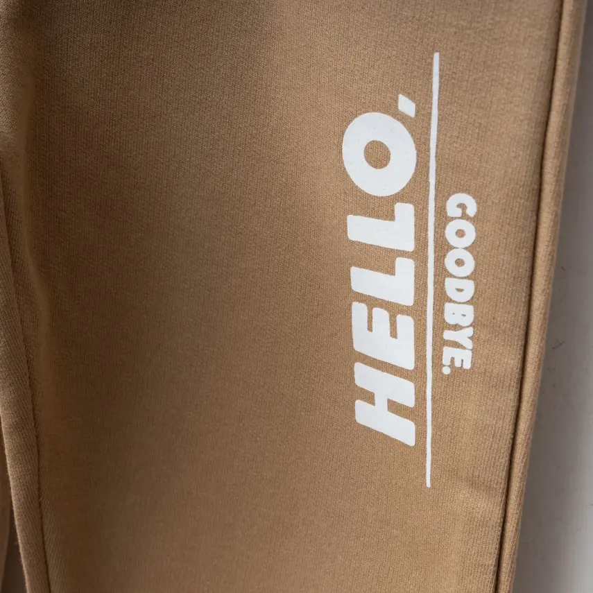 Bebolly Hello Baskılı Erkek Çocuk 2li Takım Sütlü Kahve - 6