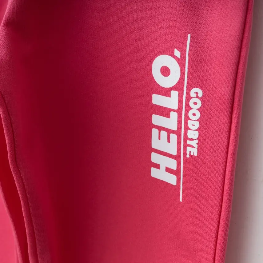 Bebolly Hello Baskılı Kız Çocuk 2li Takım Fuşya - 9