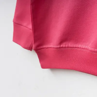 Bebolly Kız Çocuk Bisiklet Yaka Sweahsirt Basic Fuşya - 3