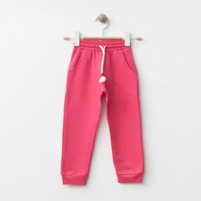 Bebolly Kız Çocuk Eşofman Altı Basic Fuşya