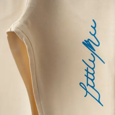 Bebolly Littlimu Baskılı Çocuk Eşofman Altı Unisex Bej - 5