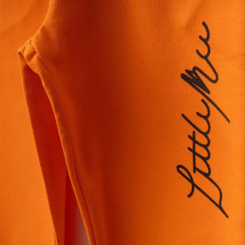 Bebolly Littlimu Baskılı Çocuk Eşofman Altı Unisex Turuncu - 2