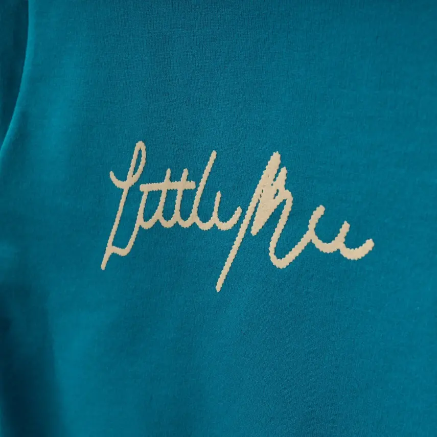 Bebolly Littlimu Baskılı Çocuk Sweatshirt Unisex Turkuaz - 3