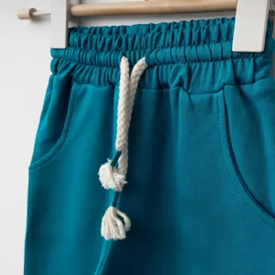 Bebolly Littlimu Baskılı Erkek Çocuk Eşofman Altı Turkuaz - 2