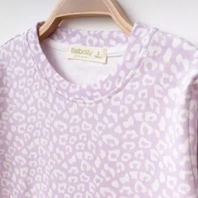 Bebolly Pijama Takımı Baskılı Lila (1)