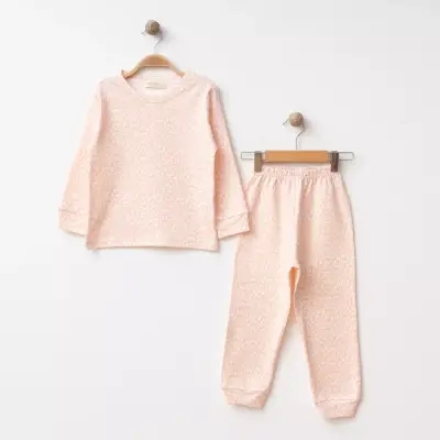 Bebolly Pijama Takımı Baskılı Pudra