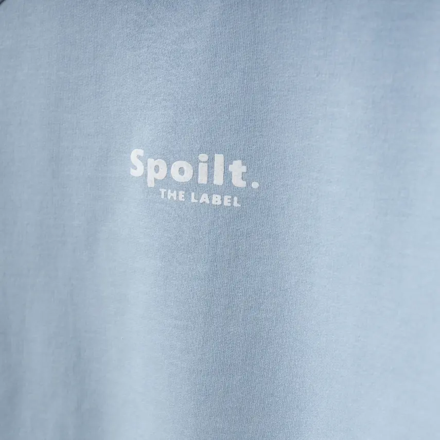 Bebolly Spoilt Baskılı Erkek Çocuk Sweatshirt Mavi - 5