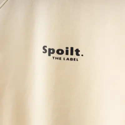 Bebolly Spoilt Baskılı Unisex Çocuk Sweatshirt Bej - 2