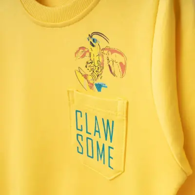 Bebolly Sweatshirt Claw Some Sarı (1)