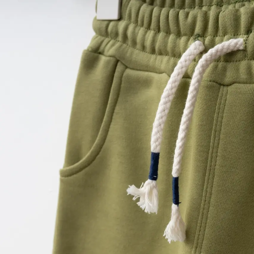 Bebolly Üç İplik Şardonsuz Basic Erkek Çocuk Eşofman Altı Yeşil - 2