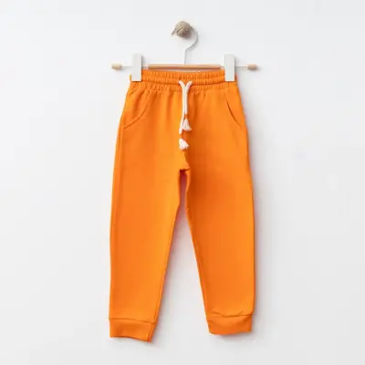 Bebolly Unisex Eşofman Altı Basic Turuncu