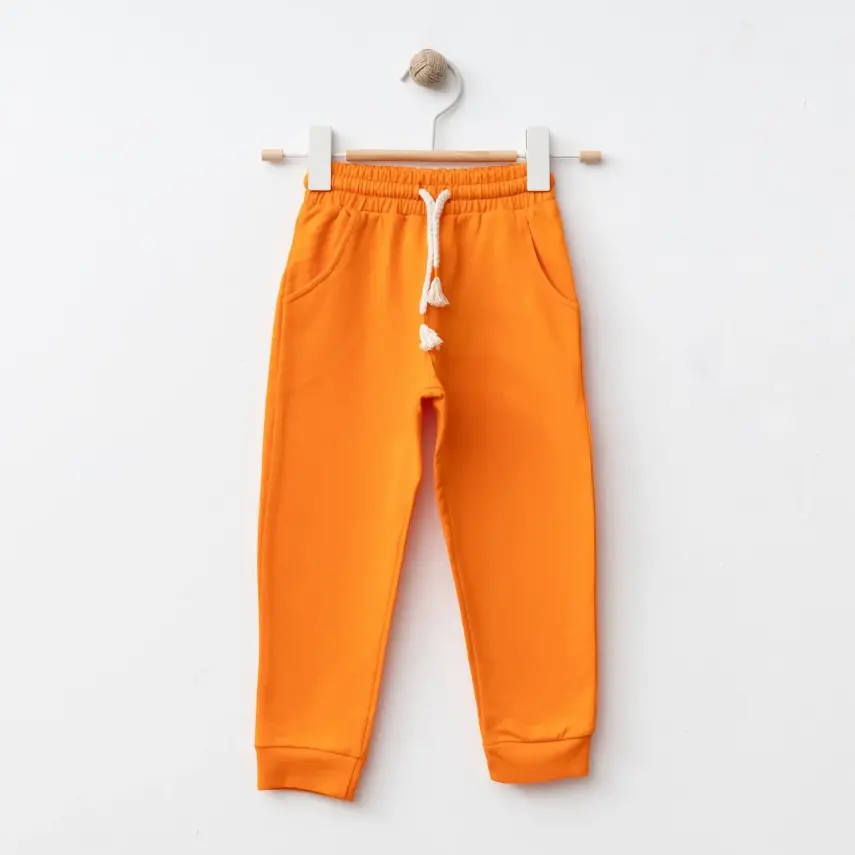 Bebolly Unisex Eşofman Altı Basic Turuncu - 1