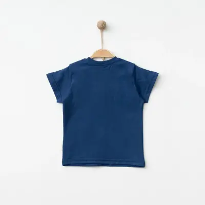 Bebolly Unisex T-shirt Happy Baskılı Lacivert - 4