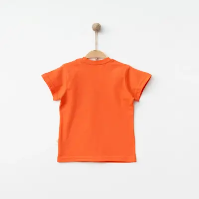 Bebolly Unisex T-shirt Happy Baskılı Mercan - 2