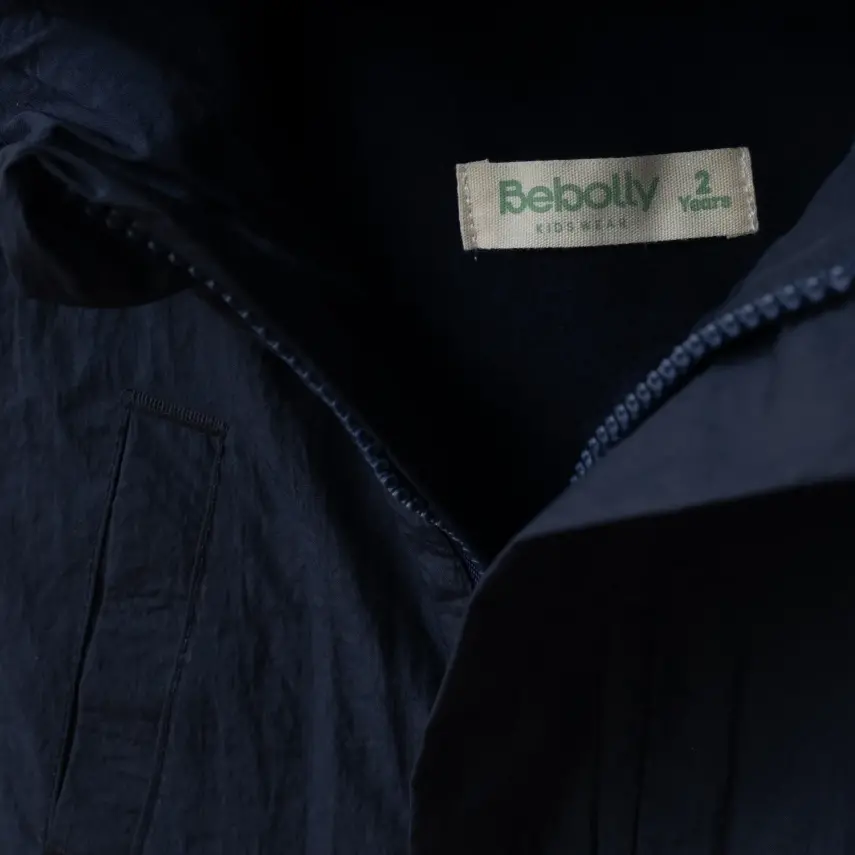 Bebolly Yağmurluk Kapaklı Cep Lacivert - 2