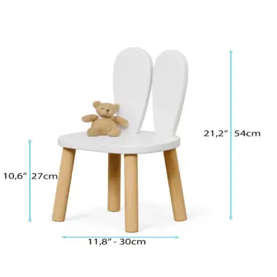 Bee Smart 2 Sandalyeli Masa Seti Beyaz Naturel - 3