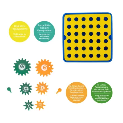 Bee Smart Çarkı Bul Eğitici Kutu Oyunu - 4