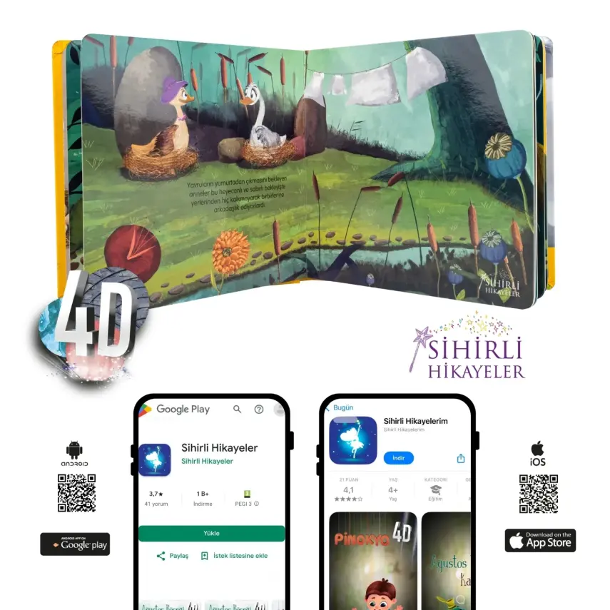 Bee Smart Çirkin Ördek Çocuk Kitabı - 4