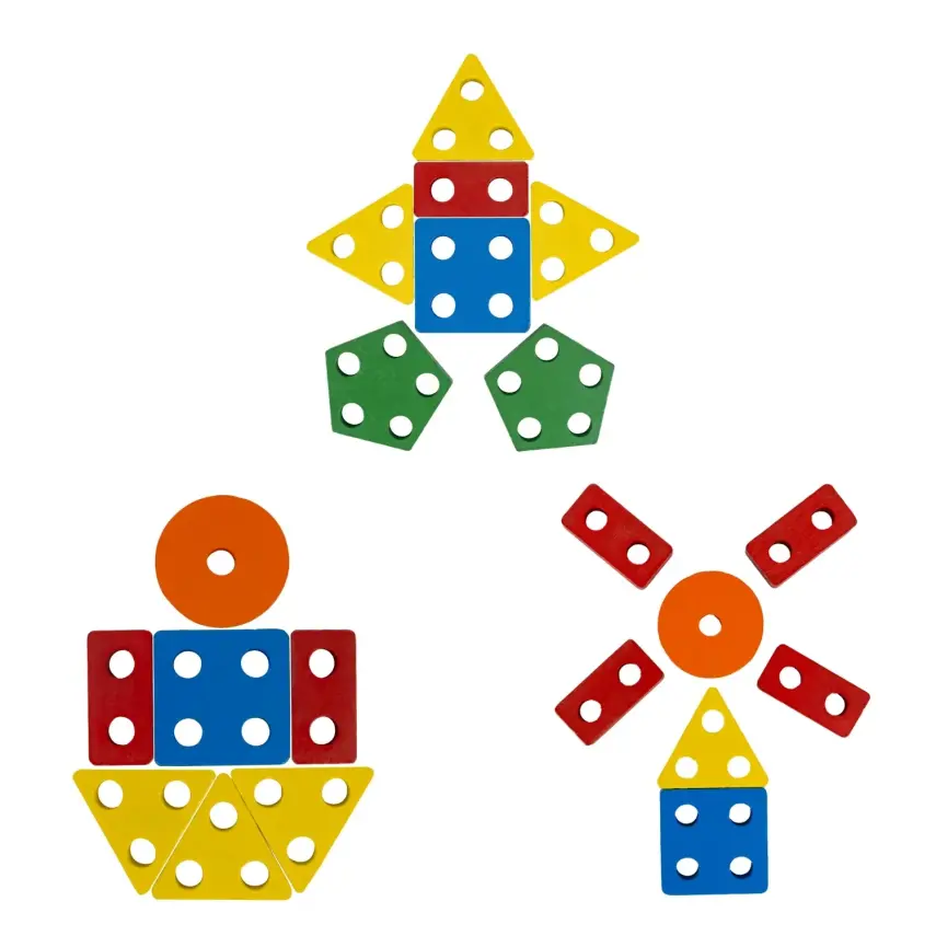 Bee Smart Eğitici Öğretici Geometrık Bul Tak Ahşap Oyuncak - 5