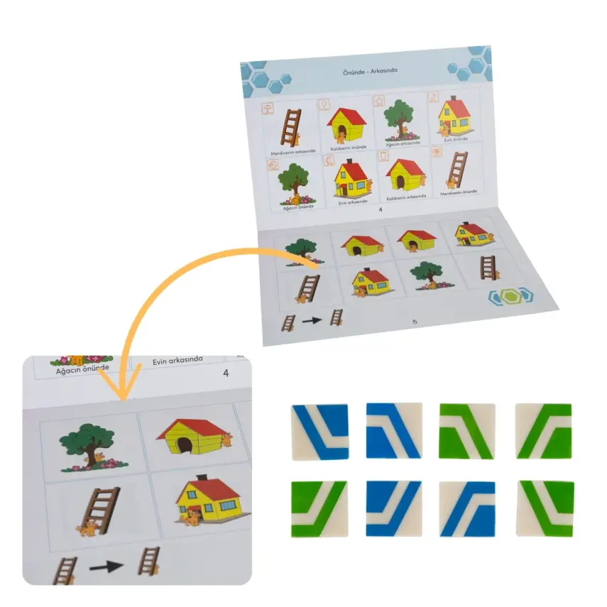 Bee Smart Görsel Ve İşitsel Dikkati Güçlendirme Seti 2 Yaş - 6