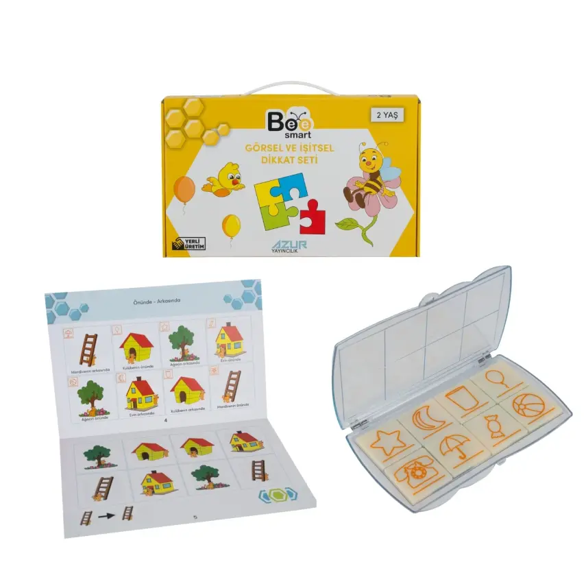 Bee Smart Görsel Ve İşitsel Dikkati Güçlendirme Seti 2 Yaş - 3