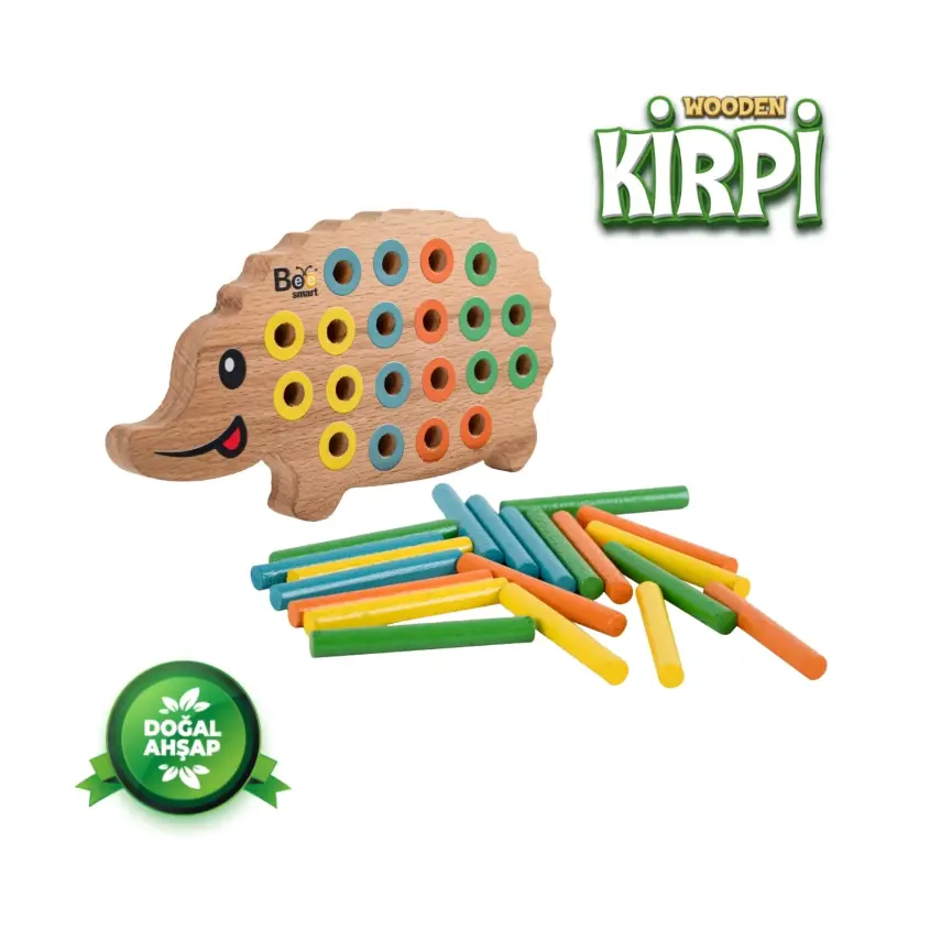 Bee Smart Kirpi Bul Tak Ahşap Oyuncak - 1