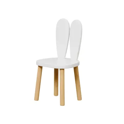Bee Smart Montessori Ahşap Tekli Sandalye Beyaz