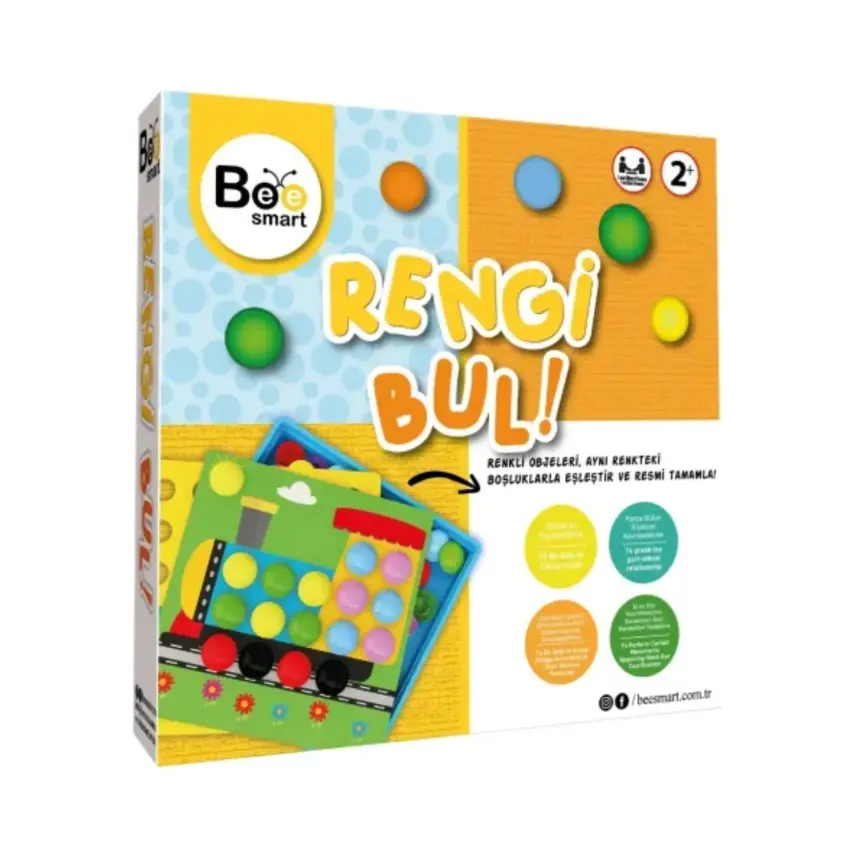 Bee Smart Rengi Bul Eğitici Öğretici Kutu Oyunu - 1