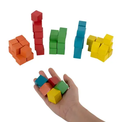 Bee Smart Renkli Ahşap Küpler - 6