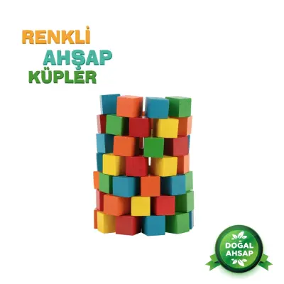 Bee Smart Renkli Ahşap Küpler (1)