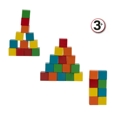 Bee Smart Renkli Ahşap Küpler - 5