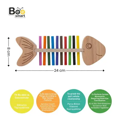 Bee Smart Renkli Balık - 1