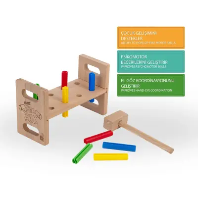 Bee Smart Renkli Çak Çak Öğrenme Oyuncağı - 3