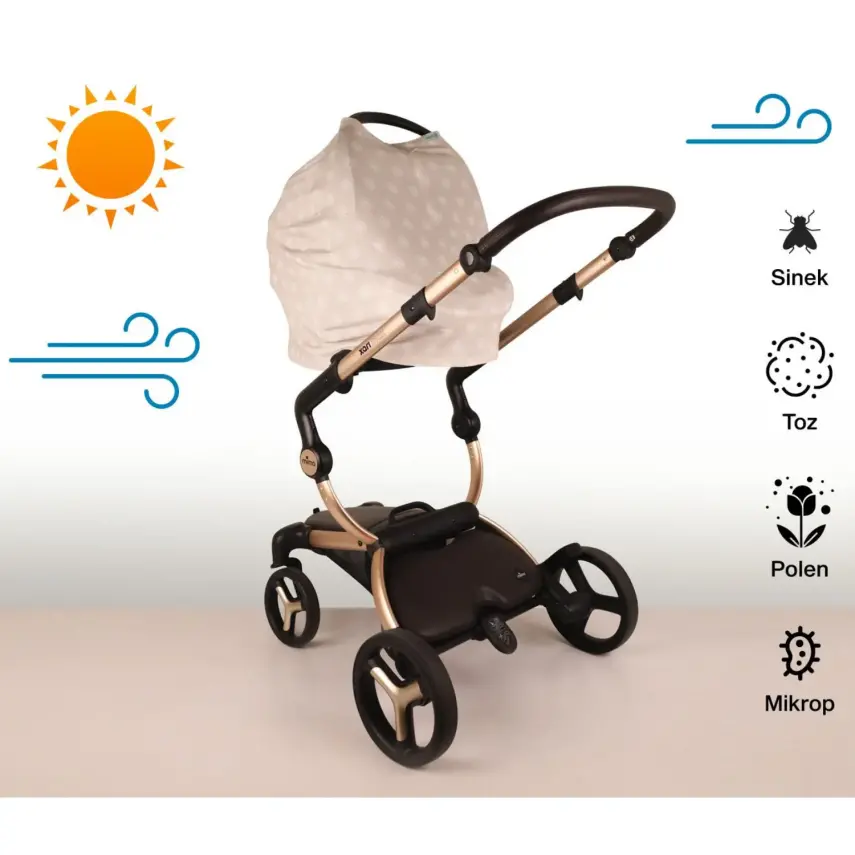 Been Ana Kucağı ve Emzirme Örtüsü Beige - 8