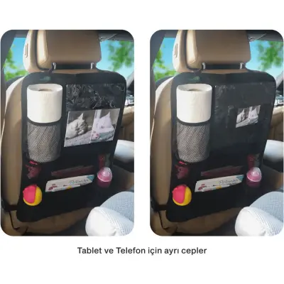 Been Tablet Ve Telefon Tutacaklı Araç Organizeri Siyah - 5
