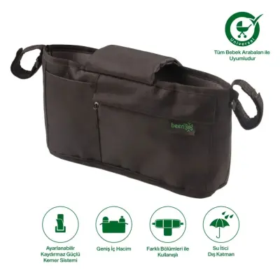 Been Tüm Bebek Arabaları ile Uyumlu Portatif Organizer Çanta - 4