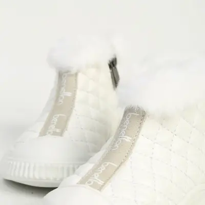 Benetton Ayakkabı Spor Beyaz Şerit Tabanlı - 4