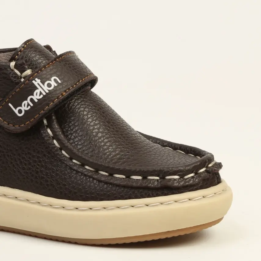 Benetton Ayakkabı Spor Kahverengi Cilt - 2