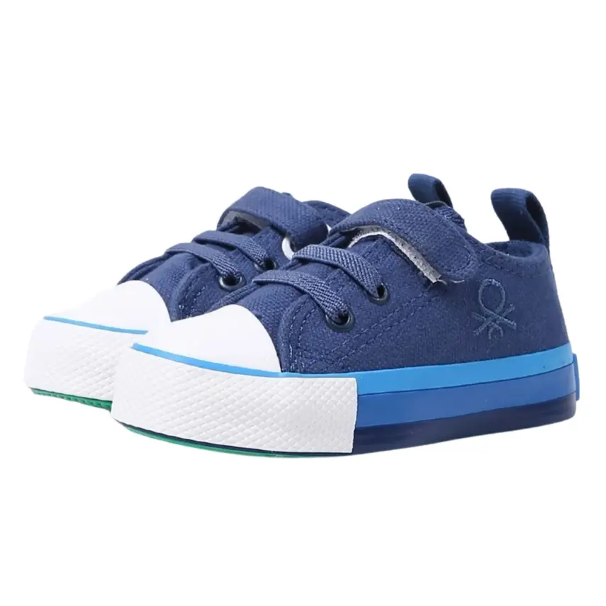 Benetton Ayakkabı Spor Keten Lacivert - 1