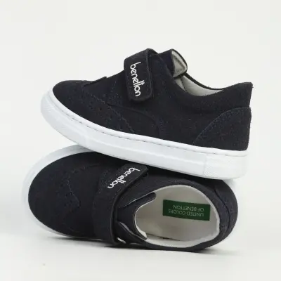 Benetton Ayakkabı Spor Lacivert Nubuk - 6