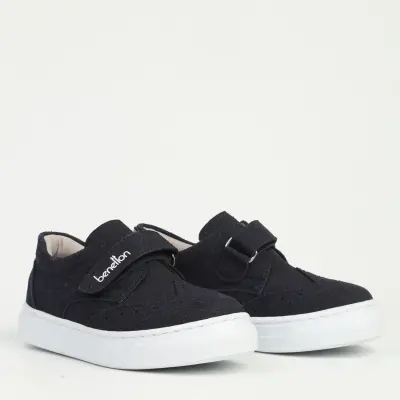 Benetton Ayakkabı Spor Lacivert Nubuk (1)