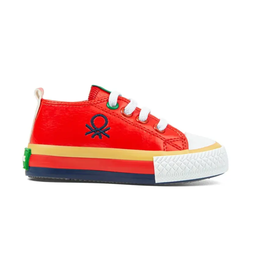 Benetton Ayakkabı Spor Patik Kırmızı - 3