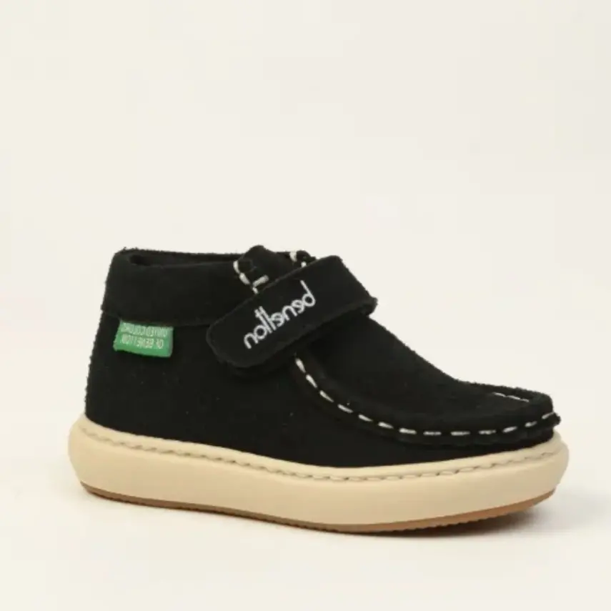 Benetton Ayakkabı Spor Siyah Nubuk - 1