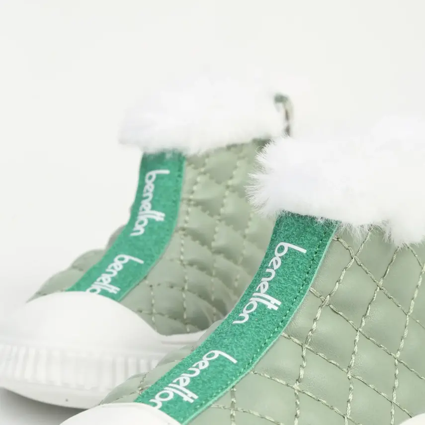 Benetton Ayakkabı Spor Yeşil  - 4