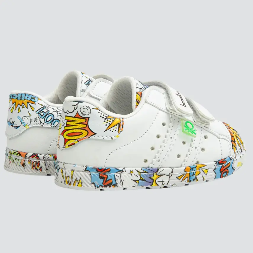 Benetton Bebek Spor Ayakkabı Beyaz - 4