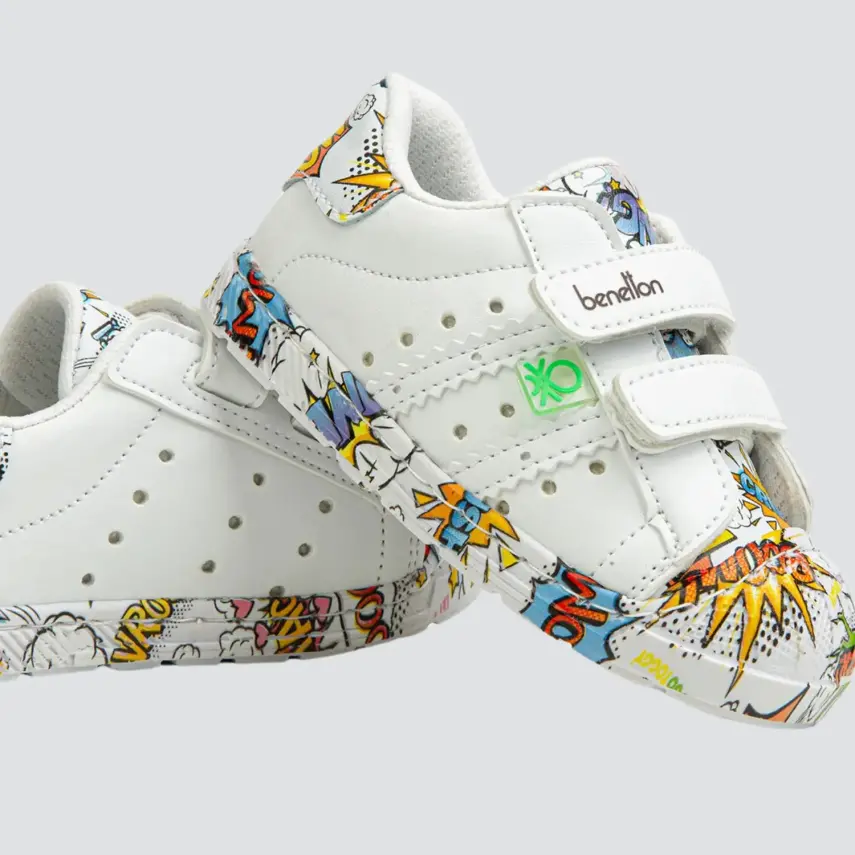 Benetton Bebek Spor Ayakkabı Beyaz - 5