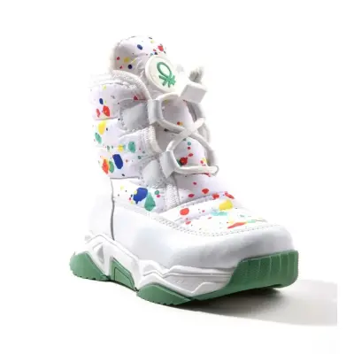 Benetton Bot Beyaz - Yeşil (1)
