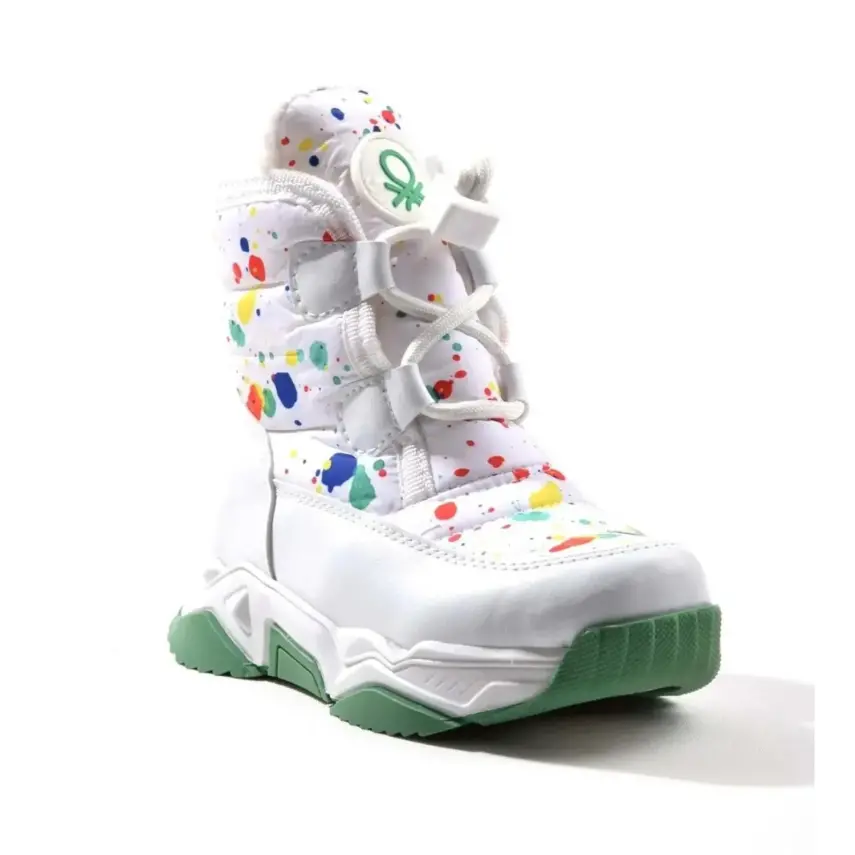 Benetton Bot Beyaz - Yeşil - 5