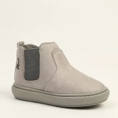 Benetton Bot Gri Süet 